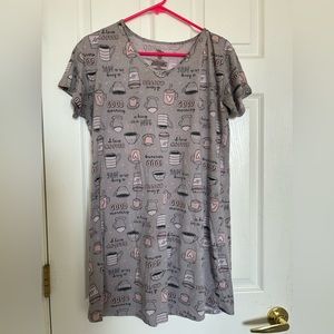 Grey and pink nightgown